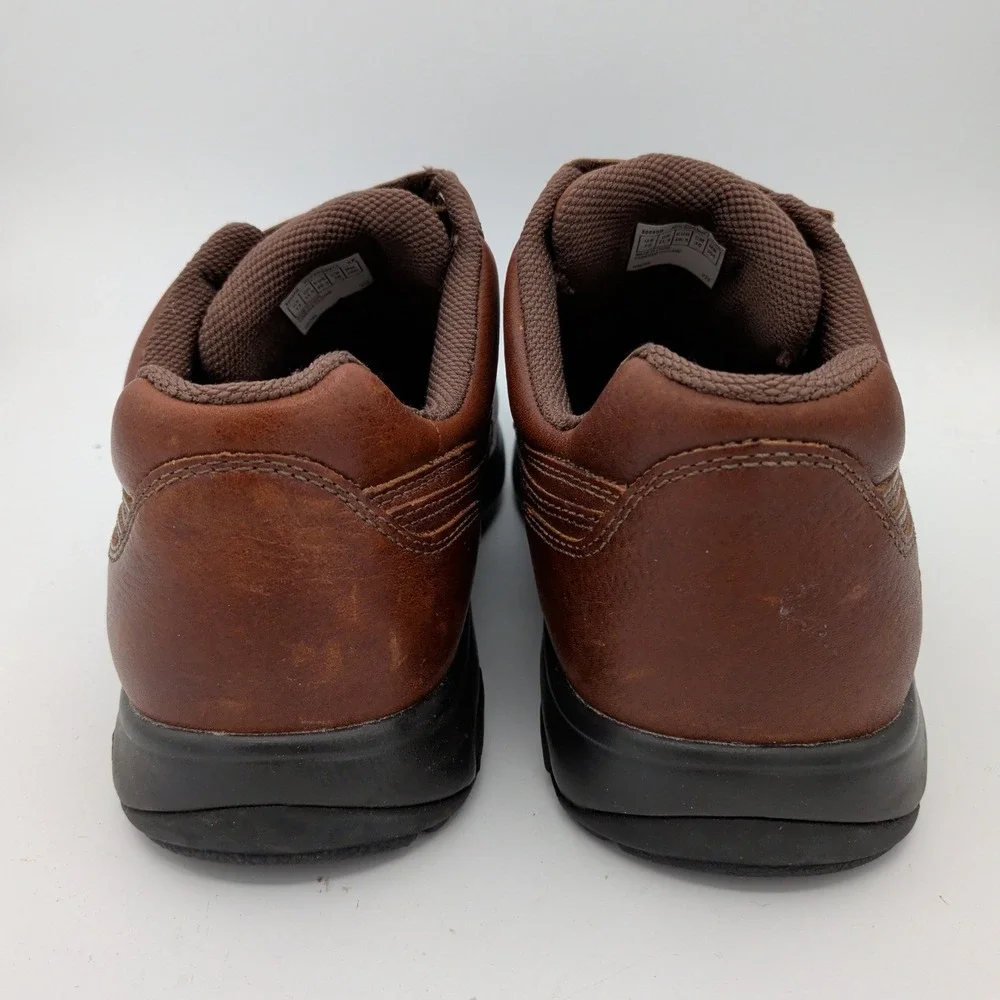 Dunham 8009SB Winslow Brown Leather Hook Loop Walking Shoes Mens 12 4E Wide